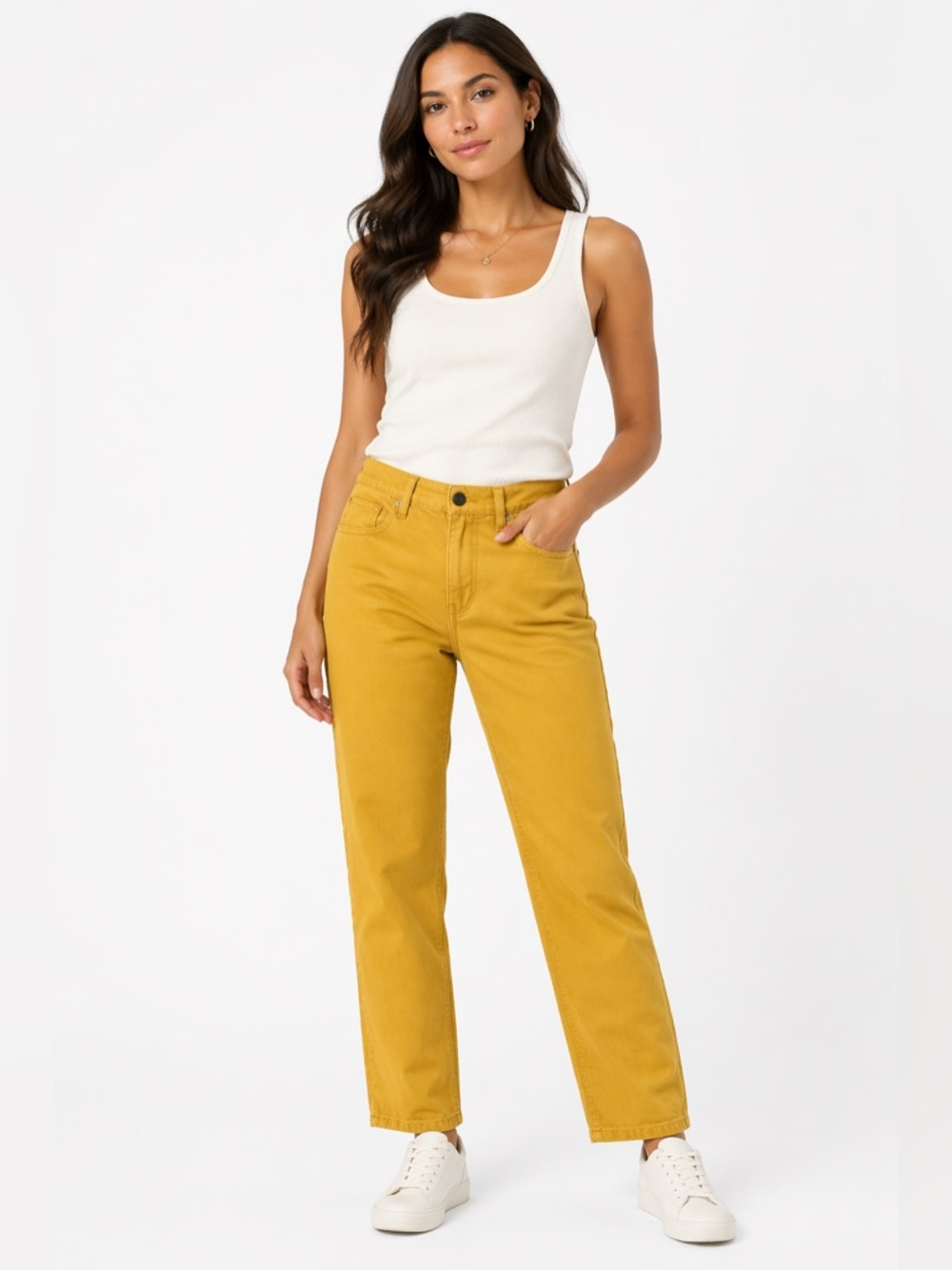 EUC J Crew Size 28 Regular Womens Matchstick Gold Mustard Straight Pants